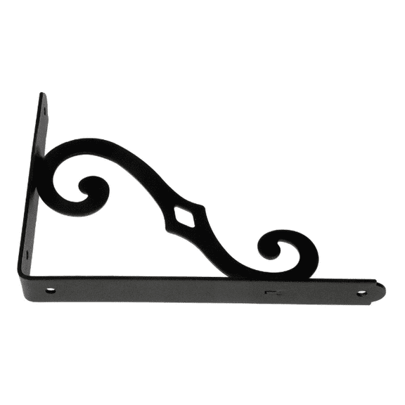 Hyper Tough 8 inch x 6 inch Scroll Bracket Black