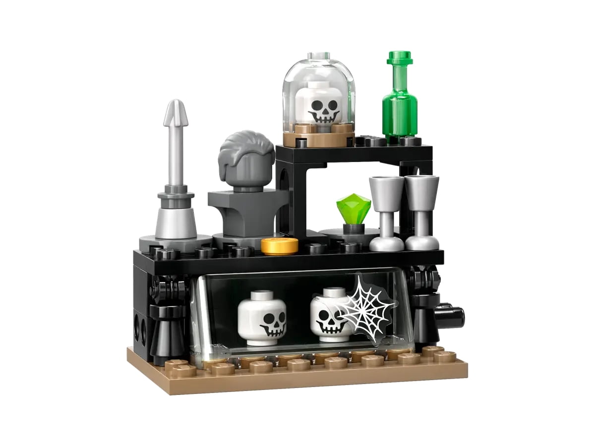 LEGO® Harry Potter Diagon Alley Borgin and Burkes: Floo Network Set 40695 – Lucius Malfoy Minifigure with Disappearing Fireplace Function, 190 Pieces, Gift for Kids Aged 8+
