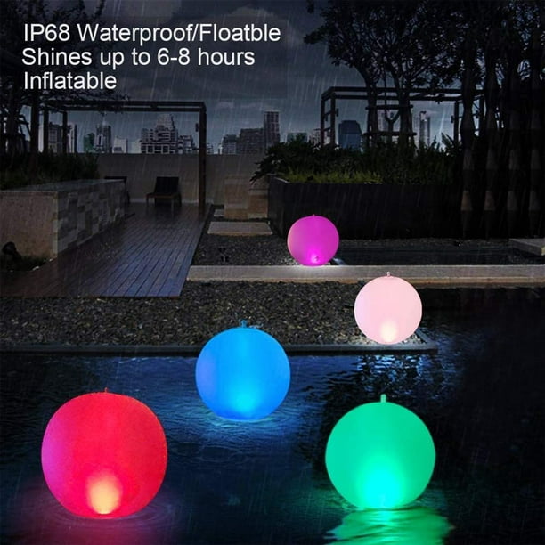 Lumière de Piscine,Solaire Flottant Eclairage de piscine LED avec Couleurs  Changement Solaire Flottant Lumière pour Plan d'eau Étanche Lumière  flottante pour Pi… en 2023
