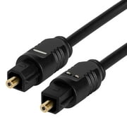 Cmple - TOSLink Optical Digital Audio Cable SPDIF Compatible with Dolby Digital DTS Surround Sound Bar Cord - 25 Feet