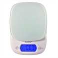 thumbnail image 1 of AccuChef Digital Kitchen Scale with Tempered Glass Platform, White, Model 2315, 1 of 5