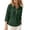 Green, variant on FchengtaiS Womens 3/4 Sleeve Waffle Knit Tops Button Down V Neck Shirts Spring Fall Casual Business Outfits