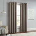 thumbnail image 2 of Eclipse Solid Thermapanel Room Darkening Grommet 54 x 54 Curtain Panel in Mushroom, 2 of 10