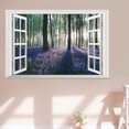 thumbnail image 3 of Bewildely 2 piezas 3D ventana pegatinas de pared diseño de escena interesante paredes póster decoraciones simulación paisaje calcomanía adorno para el Decoración del hogar Bewildely HA075085-01, 3 of 6