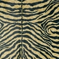 thumbnail image 4 of 3' X 5' Black and Gold Animal Print Shag Handmade Non Skid Area Rug, 4 of 10