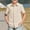 Beige, variant on AWZXDE Boys And Girls Button Down Pocket Shirts Short Sleeve Solid Color Shirt Kids Summer Casual Beach Shirts Comfortable And Breathable Beige,13-14 Years