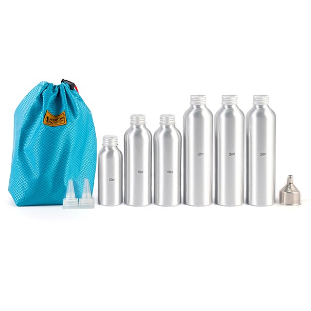 Caster Botellas vacías para condimentos al aire libre, cajas para especias, tarros con bolsa de alma HIKEMAN Caster