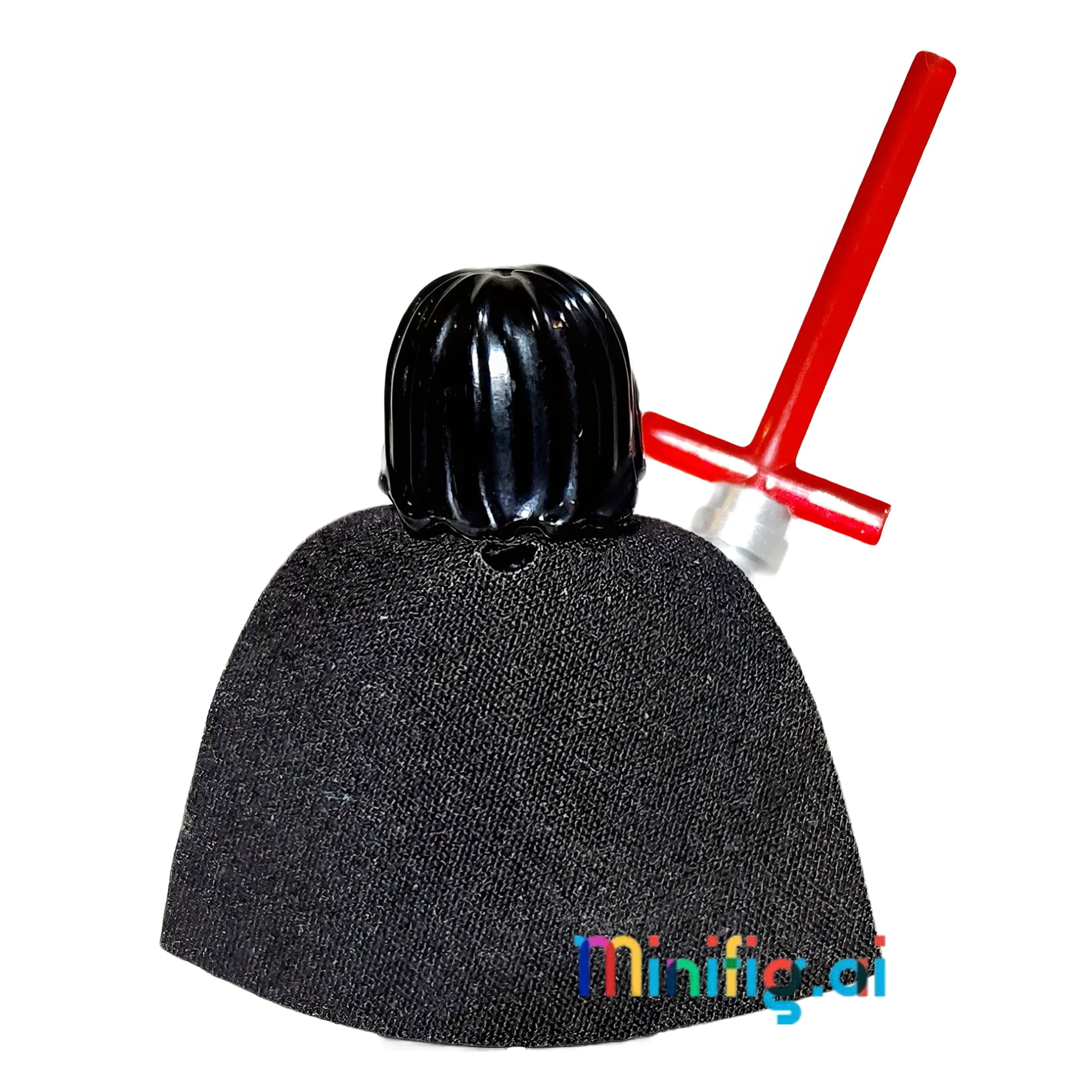 LEGO Kylo Ren Minifigure with Red Crossguard Lightsaber