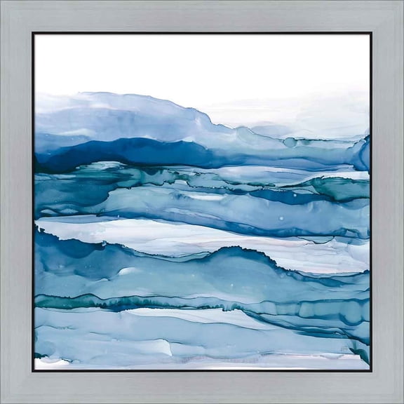 Great Art Now Blue Grayscape IV by Chris Paschke, Framed Wall Art, 23.5W x 23.5H