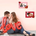 thumbnail image 2 of Lohuatrd 1 Set Photo Frame Exquisite Elegant Heart Pattern Felt Photo Frame for Valentine's Day Holiday Decoration, 2 of 7