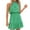 Green, variant on ICHUANYI New Trending Womens Floral Print Elegant Halter Casual Sleeveless Dress Spring Summer Clothing