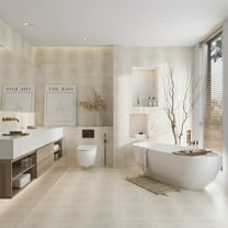 Citadel 13x13 Soft Beige Terracotta Porcelain Large Format Plain Wall and Floor Tile (10.76 sq ft/case) - 8 Pack