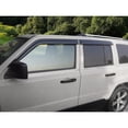 thumbnail image 3 of Ikon Motorsports Compatible with 07-18 Jeep Patriot Acrylic Window Visors Vent Windshield Deflector Rain Guard 4Pc Set Outside Mount 2007 2008 2009 2010 2011 2012 2013 2014 2015 2016, 3 of 9