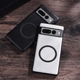 thumbnail image 4 of Dteck for Google Pixel 7A 6.1 inch 2023 released Case Compatible with Magsafe, Magnetic Protective Slim Thin Dual Layer Shockproof Bumper Full Body Rugged Hard Back Anti-Scratch Cover, White, 4 of 11