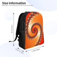 thumbnail image 4 of Fuzoiu Orange Rotating Print Laptop Backpack,Work Business Backpacks, Large Capacity Nurse Bag College Bookbag for School, Waterproof Casual Daypack for Travel, 4 of 8