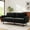 Black, variant on Christopher Knight Home Modern 75.75" Loveseat Sofa, Chenille Couch with Cushion and Wooden Legs, Black
