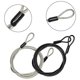 thumbnail image 3 of piezas de 100 cm/3,3 pies de largo, candado de seguridad para viajes, candado para equipaje con cable trenzado revestido de acero, cable de alambre, 3 of 8