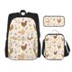thumbnail image 1 of Easygdp Chicken Family Mochila para Niños y Niñas con Set de Caja de Almuerzo y Estuche para Lápices 3 en 1, Mochila Escolar Estampada para Adolescentes, 1 of 7