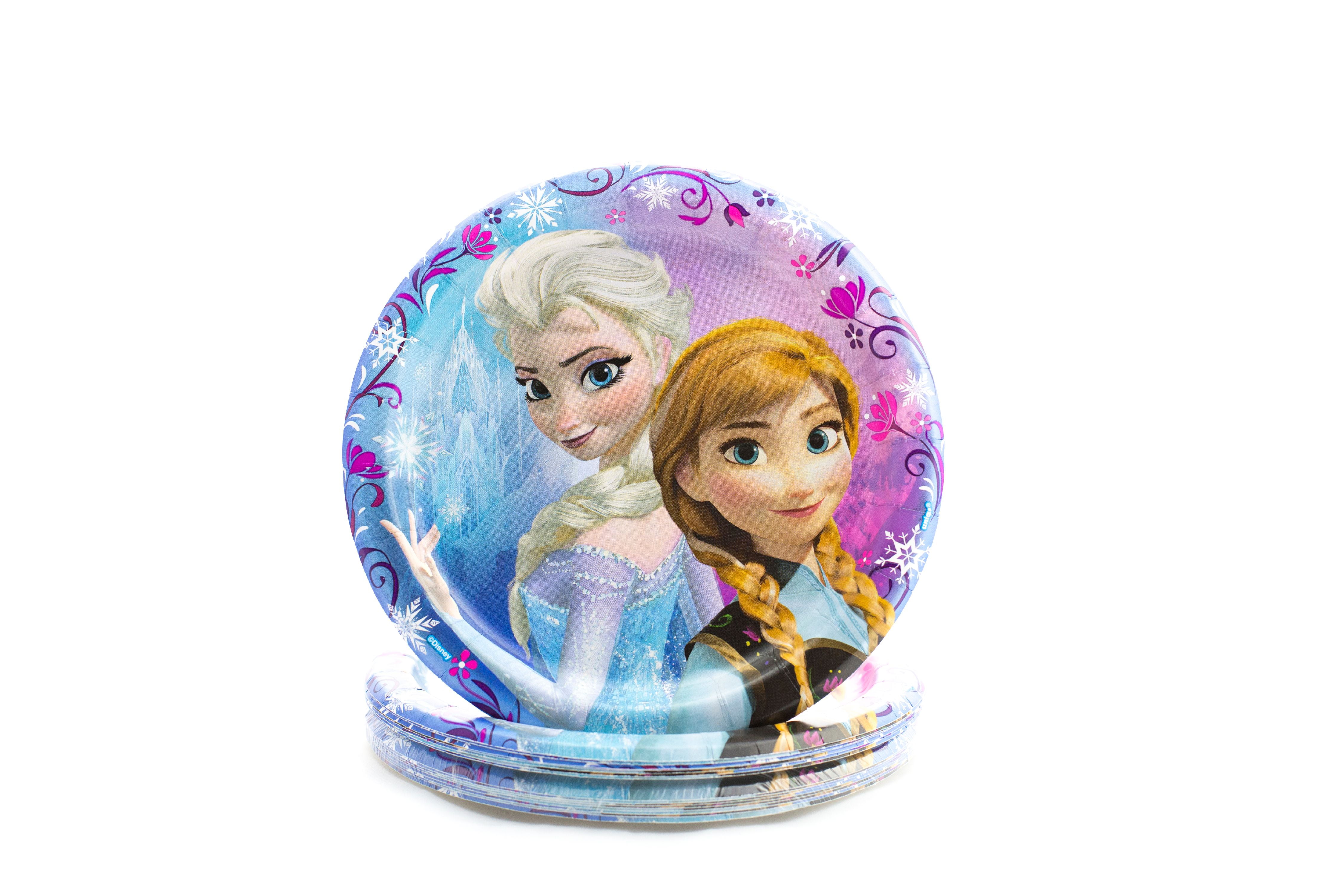 8 Disney Frozen 6 3/4" Dessert Plates Birthday Party Supplies Paper