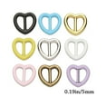 thumbnail image 3 of 10/20pcs High Quality 9 Colors Mini Ultra-small Doll Bags Accessories Heart Shape Buckle Diy Dolls Buckles Belt Buttons WHITE 10PCS, 3 of 8
