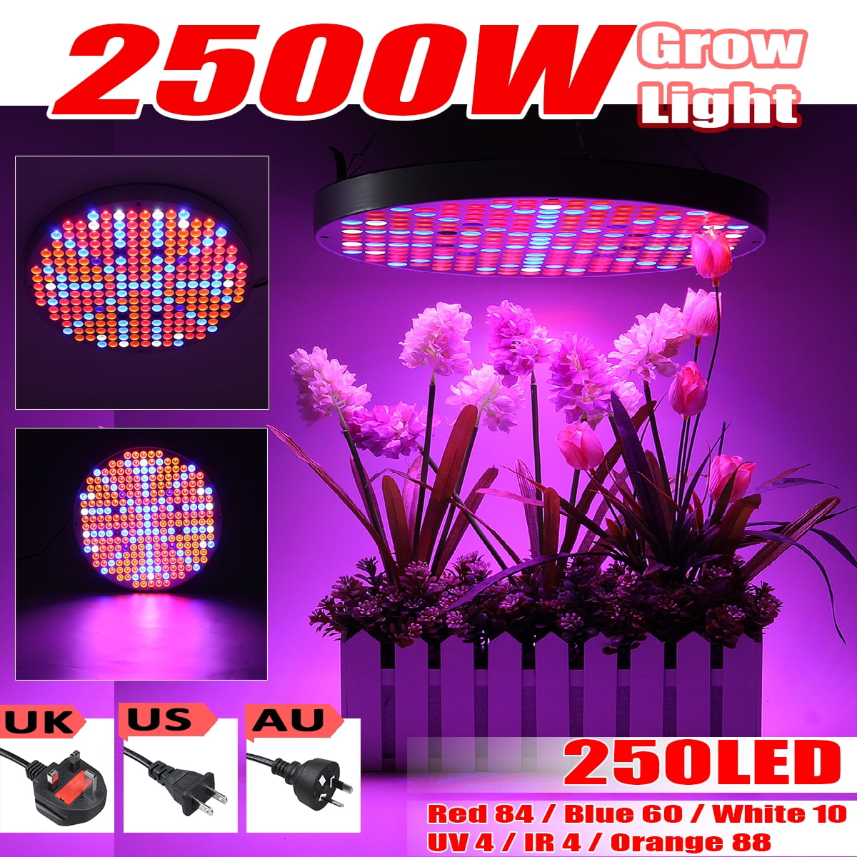 Plant Growing Light, Plants Grow Lamp, 85265V 2500W Indoor Plants LED