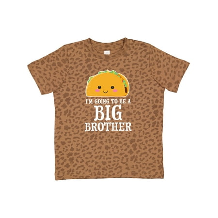 

Inktastic Im Going to Be a Big Brother with Taco Illustration Gift Toddler Boy Girl T-Shirt
