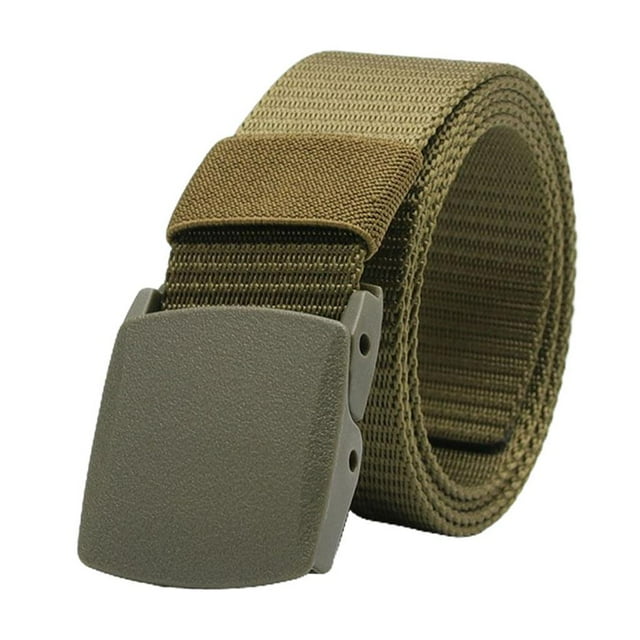 Hebilla Deslizante de Cinturón de cinturo de Transpirable para Hombres - Verde Salvador Cinturones de nylon al aire libre para hombres
