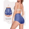 thumbnail image 2 of Xucatan Women's High Waisted Shapewear Panties, Hip Lift Crossband Tummy Control Underwear, Breathable Lightweight Ladies Body Shapers, Stretchy Nylon Feminine Briefs Gift, 2 of 5