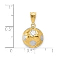 thumbnail image 2 of 14K Gold W/Rhodium Soccer Ball Pendant, 2 of 4