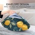thumbnail image 4 of Yayeee Pillowcase Standard Size Set of 2 Satin Wrinkle Resistant Pillow Case, Blue Lemons, 4 of 7
