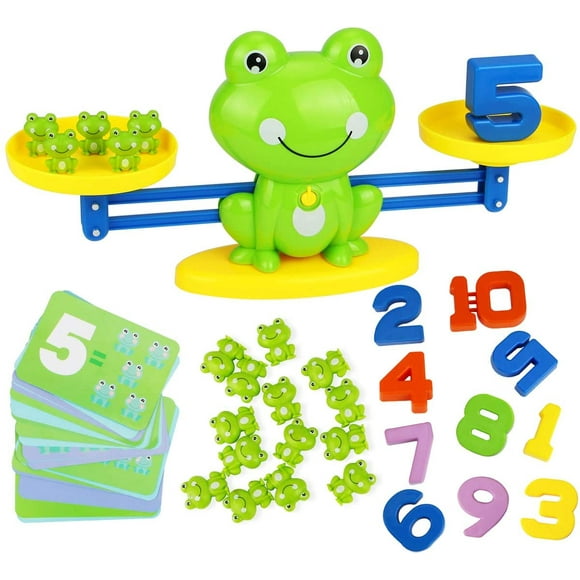Cool Math Game, Frog Balance Counting Toys For Boys & Girls Educational Number Toy Fun Children'S Gift Learning Age 3+