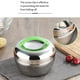 thumbnail image 3 of Toystoory Fiambrera aislada con compartimento Contenedor de comida en forma de fruta de acero inoxidable Bento de doble capa con asa Lata Cocina y Comedor 0.8 l/mango plateado, 3 of 6