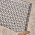 thumbnail image 2 of Noble House Glasgow Wicker Patio Dining Arm Chair in Silver (Set of 2), 2 of 7