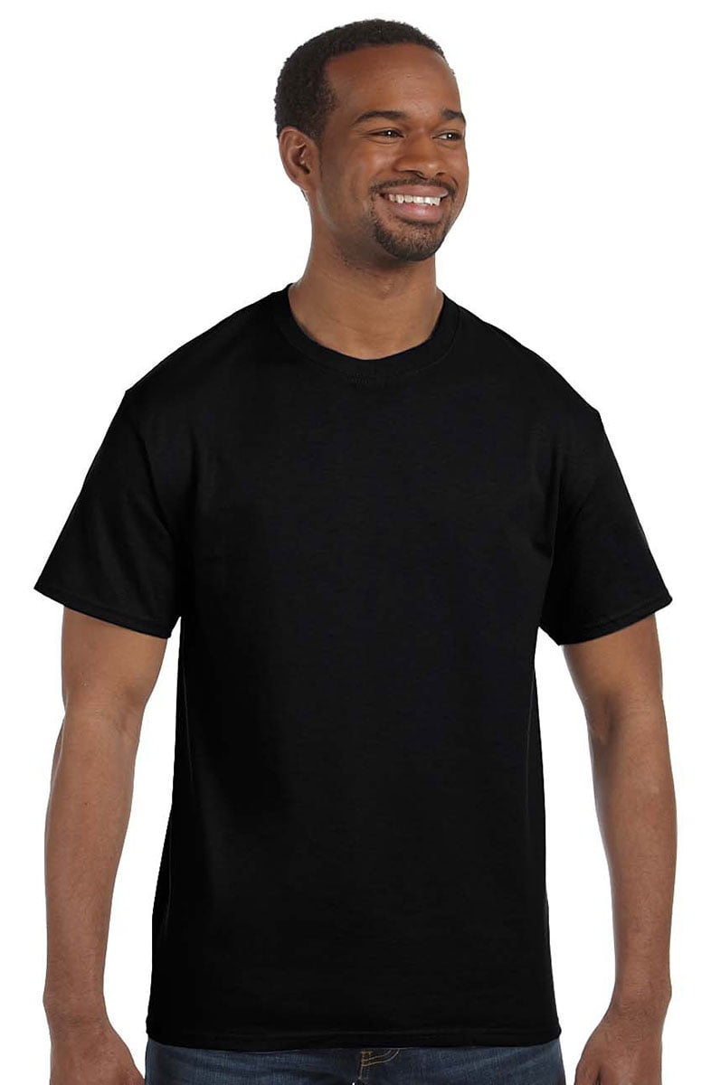 Hanes 5250T Tagless T-Shirt - Black - 6X-Large - Walmart.com
