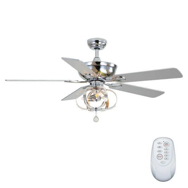 Low Profile Ceiling Fan With Crystals Light 52 Remote Control Fans 5 Reversible Blades And 3 Sd Whole Year Use Kitchen Bedroom Living Room Flush Mount Ja3814 Com 52 Remote Control Ceiling Fans, Best Flush Mount Ceiling Fan With Light