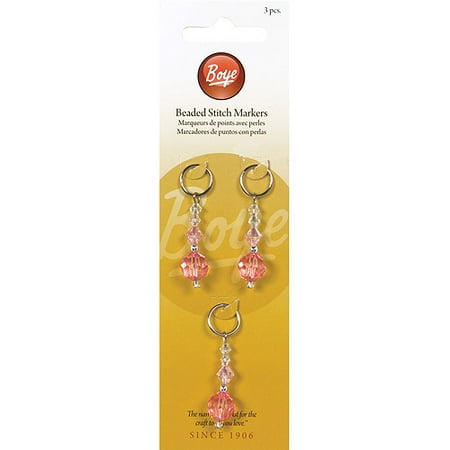 Boye Bead Stitch Markers, Pink, 3-pack