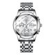 thumbnail image 1 of Reloj de cuarzo con calendario impermeable de acero de tungsteno para hombre, 1 of 5