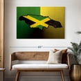 thumbnail image 3 of Elephant Stock Jamaican Island Flag Wall Art - Horizontal Canvas Wall Art - Living Room Wall Decor - Flags Canvas - Black And Green Decor - 48" x 32", 3 of 8