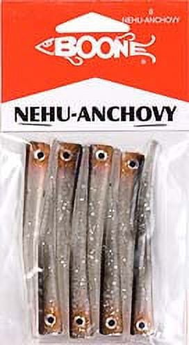 Boone Bait Nehu Anchovy Fishing Lures, 2.75-Inch, 8-Pack, Black/Clear