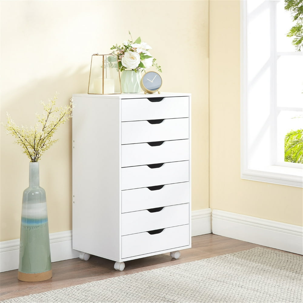 Debbie 7Drawer Office Storage by Naomi HomeColorWhite