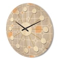 thumbnail image 3 of Designart 'Geometrical Retro Pattern II' Mid-Century Modern Wood Wall Clock, 3 of 5