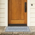 thumbnail image 4 of SAFAVIEH Courtyard Regent Animal Indoor/Outdoor Area Rug, Blue/Ivory, 6'7" x 6'7" Square, 4 of 11
