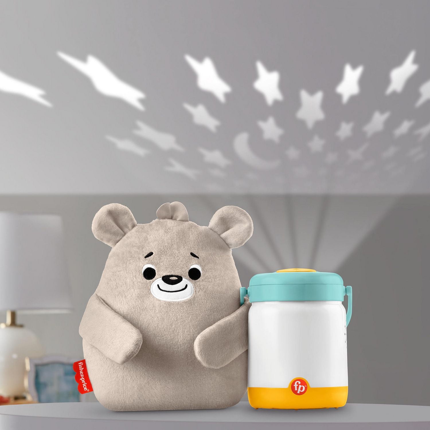 Fisher-Price Baby Bear & Firefly Soother Light-Up Sound Machine for Infant to Toddler
