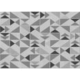 thumbnail image 1 of Ahgly Company Indoor Rectangle Patterned Sonic Silver Gray Area Rugs, 8' x 12', 1 of 1