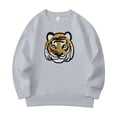 thumbnail image 4 of VNKIDY Boys Sweatshirts Kids Sequin Cartoon Graphic Pullover Long Sleeve Crewneck Loose Fit Athletic Top For Casual Daily Outdoor Activities Trendy Top Grey 5-6 Years, 4 of 4