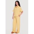 thumbnail image 2 of Women's Crepe Knit Swiss Dot High Waisted Pants, 2 of 4