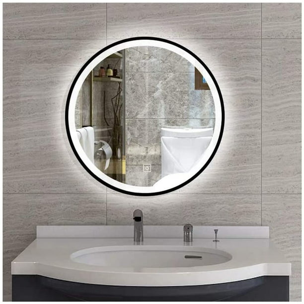 Led Lighted Bathroom Mirror Large, Large Oval Vanity Mirror For Bathroom