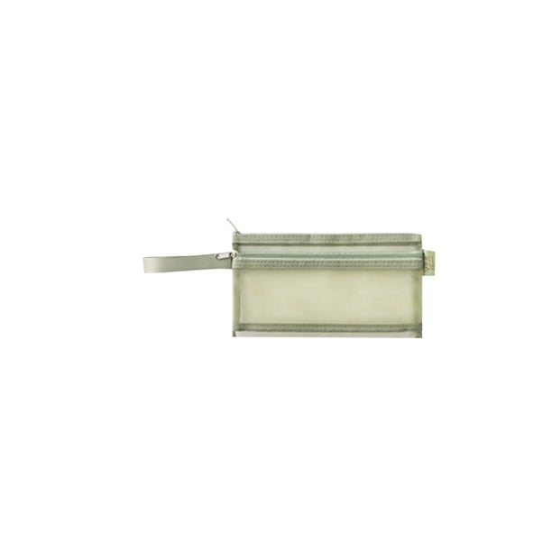 Mejor estuche de malla para el colegio - Bolsa grande transparente con cremallera para papelería, materiales de arte y organización de deberes