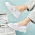 thumbnail image 3 of YOURDIARY Women Nurse Shoes Cotton Lined Boat Shoe Slip On Loafers Ladies Comfort Moccasin, 3 of 5