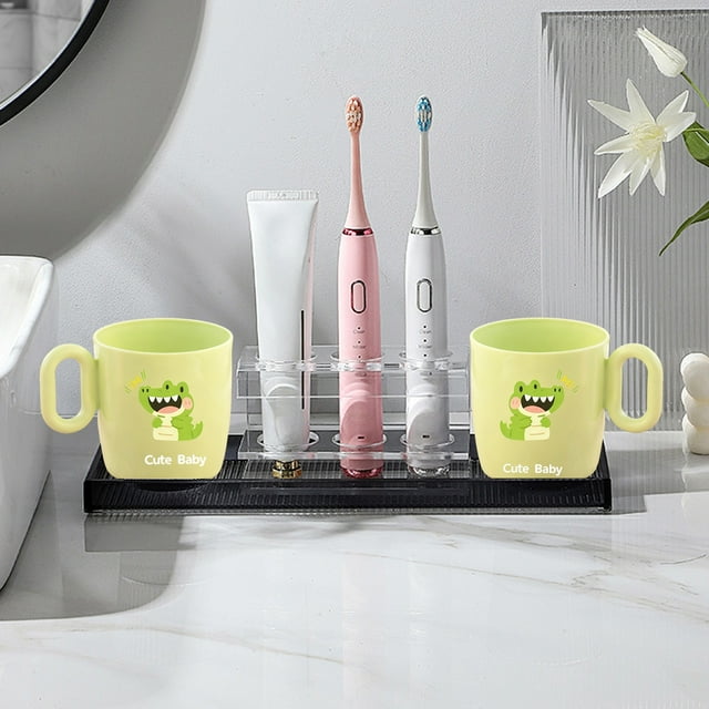 RKSTN plastics cups Children's Mouthwash Cup Household Toothbrushing Cup Antis-fall And Long-lasting Rinsing Cup.